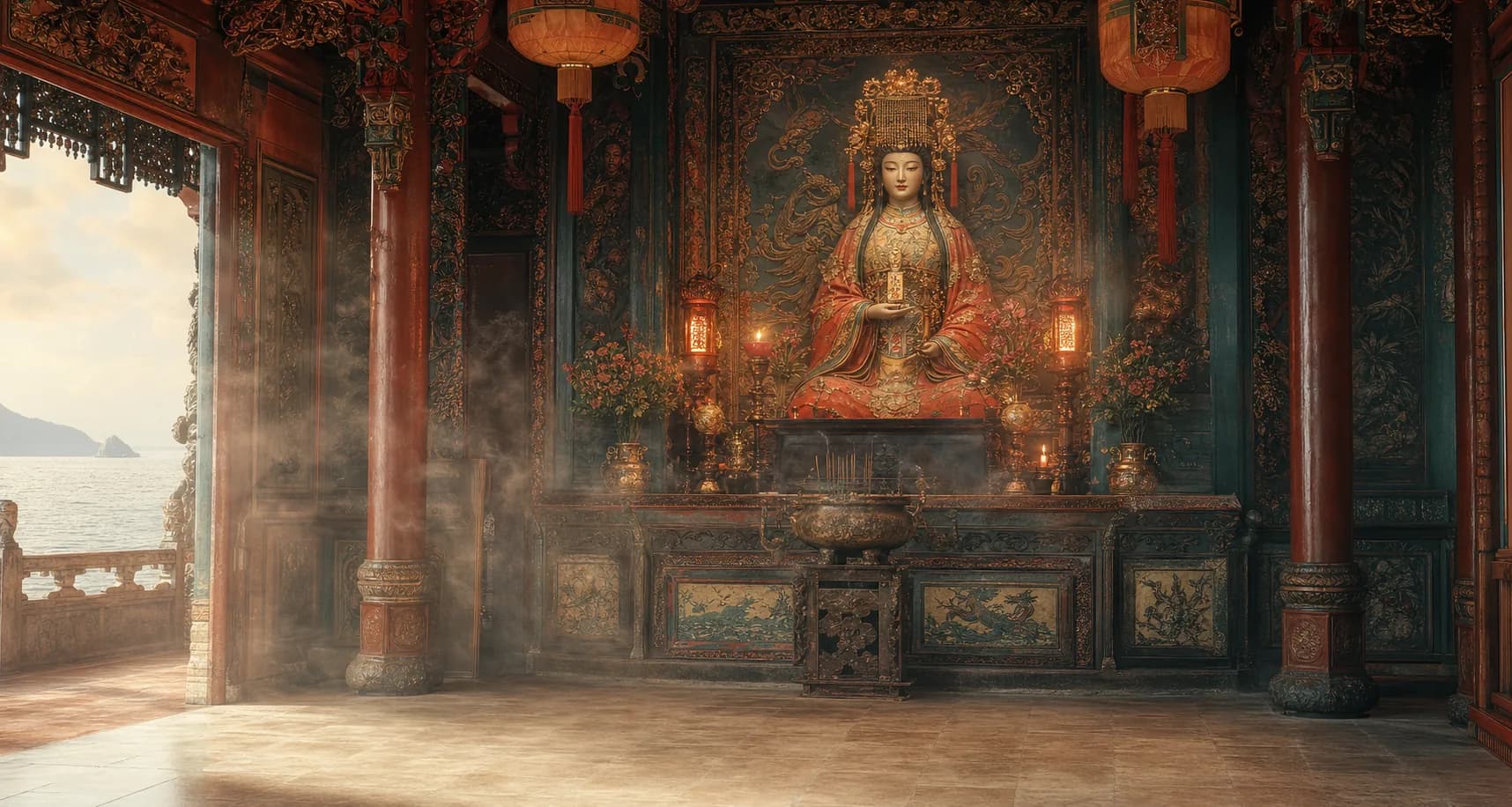 妈祖灵签求签在线仪式页面