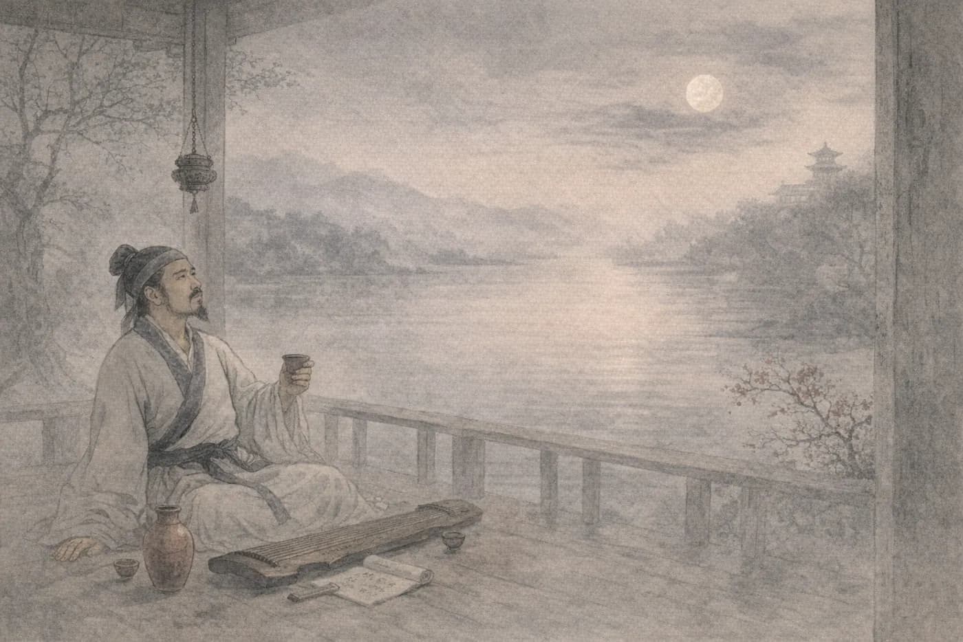 白居易叹情典故配图