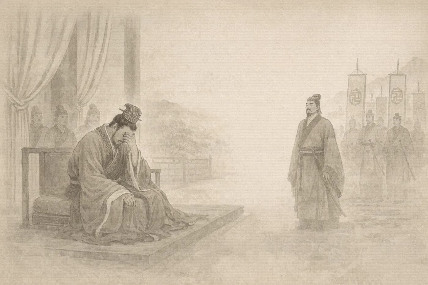吴主索荆州典故配图
